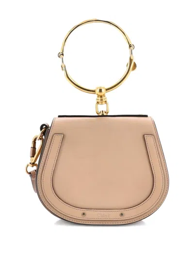 Pre-owned Chloé Nile Leather Small Crossbody Bag In Neutral