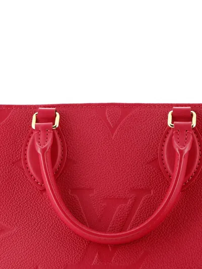 Pre-owned Louis Vuitton Onthego Tote Monogram Empreinte Giant Pm Shoulder Bag In Pink