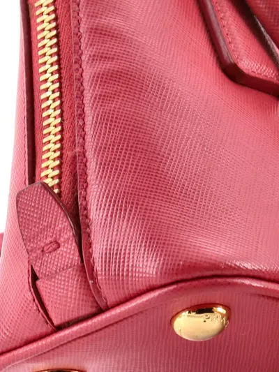 Pre-owned Prada Promenade Bag Saffiano Leather Mini Crossbody Bag In Pink