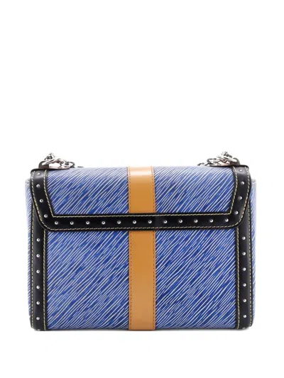 Pre-owned Louis Vuitton Twist Handbag Limited Edition Trunks Epi Leather Mm Shoulder Bag In Black