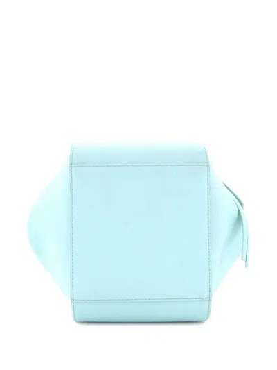 Pre-owned Loewe Monochrome Hammock Bag Leather Compact Crossbody Bag In Blue