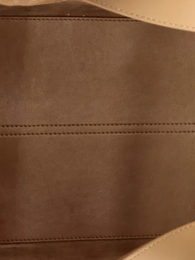 Pre-owned Dior Toujours Macrocannage Quilt Calfskin Medium Tote Bag In Brown