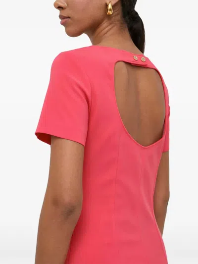 Patrizia Pepe Cut-out Mini Dress In Multi