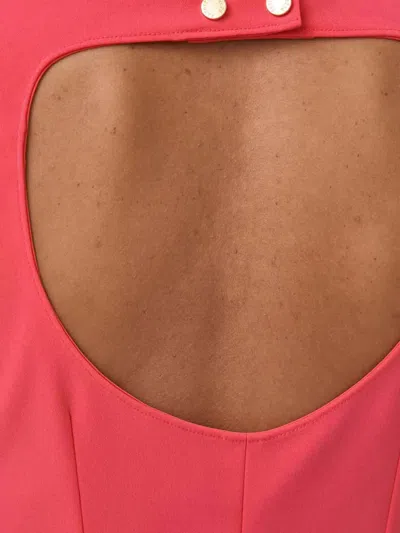 Patrizia Pepe Cut-out Mini Dress In Multi