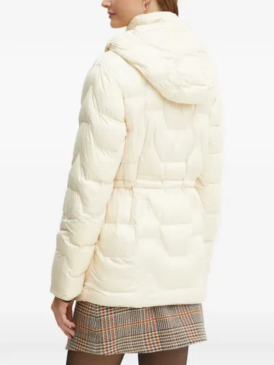 Patrizia Pepe Puffer Hooded Jacket In White