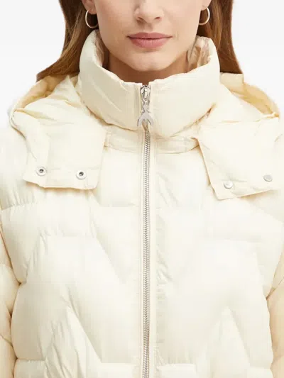 Patrizia Pepe Puffer Hooded Jacket In White