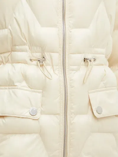 Patrizia Pepe Puffer Hooded Jacket In White
