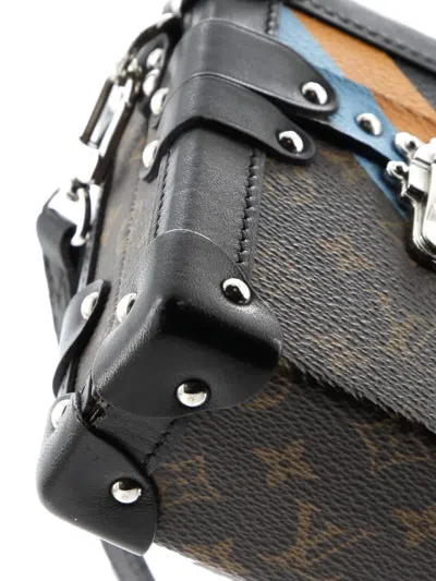 Pre-owned Louis Vuitton Petite Malle Handbag Limited Edition Monogram Canvas Clutch Bag In Black