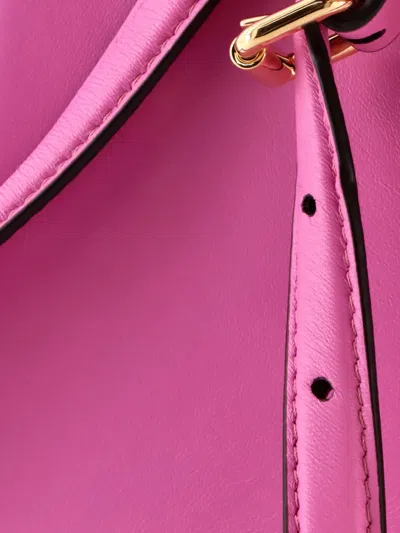 Pre-owned Fendi Peekaboo Iseeu Bag Leather Petite Crossbody Bag In Purple