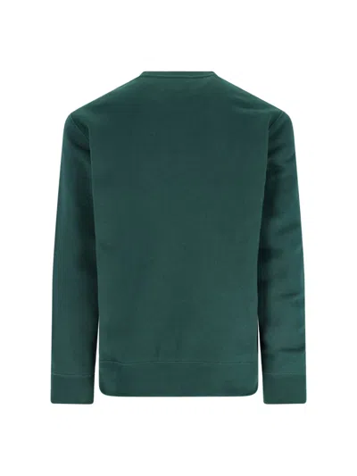 Polo Ralph Lauren Bear Graphic Crew Neck Sweatshirt In Green