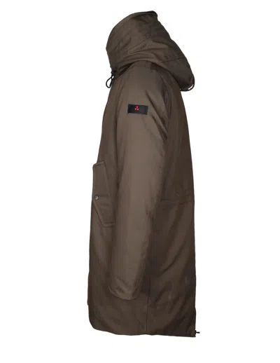 Peuterey Parka Kasa Ki 03 In Water-repellent Fabric Green Color In Animal Print