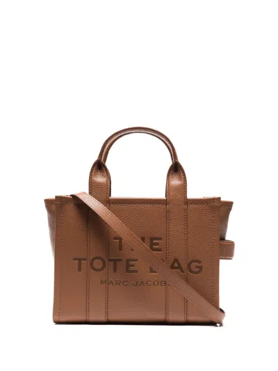 Marc Jacobs The Leather Crossbody Tote Bag In Brown