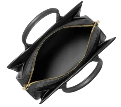 Michael Kors Structured Shoulder Bags With Detachable Strap And Top Handles In Black