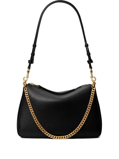 Tory Burch Perry Leather Shoulder Bag In Black
