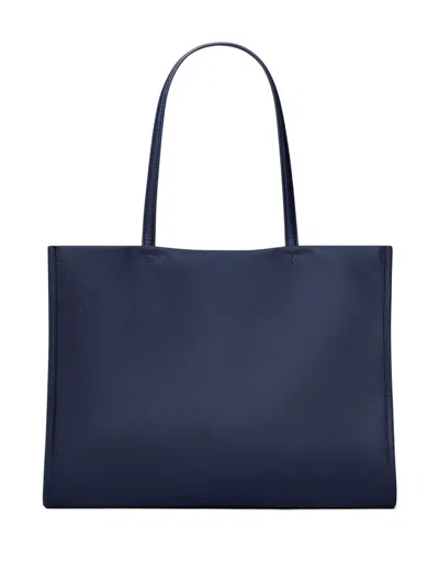 Tory Burch Navy Blue Open Top Bag