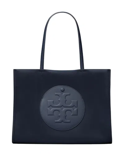 Tory Burch Navy Blue Open Top Bag