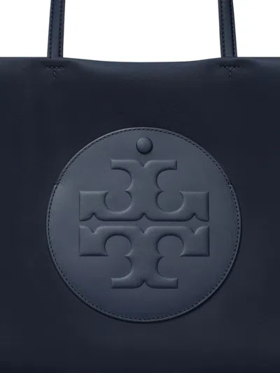 Tory Burch Navy Blue Open Top Bag