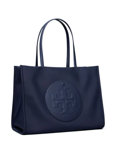 Tory Burch Navy Blue Open Top Bag