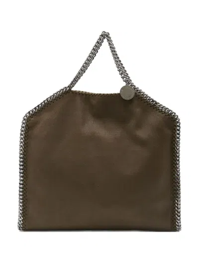 Stella Mccartney Large Falabella Faux Leather Shoulder Bag In Brown