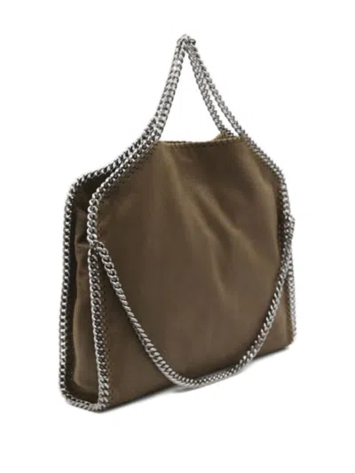 Stella Mccartney Large Falabella Faux Leather Shoulder Bag In Brown