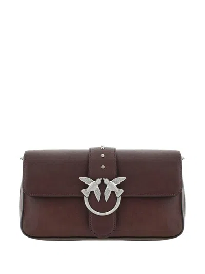 Pinko Bags Brown In Burgundy