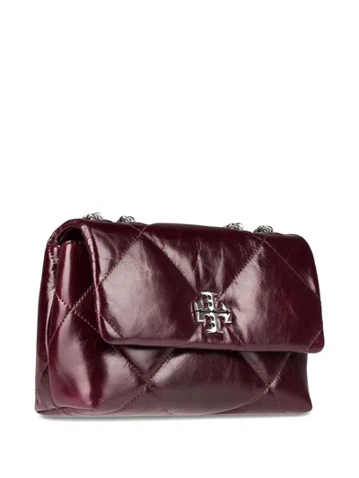Tory Burch 'kira' Rectangular Quilted Crossbody Bag In Burgundy