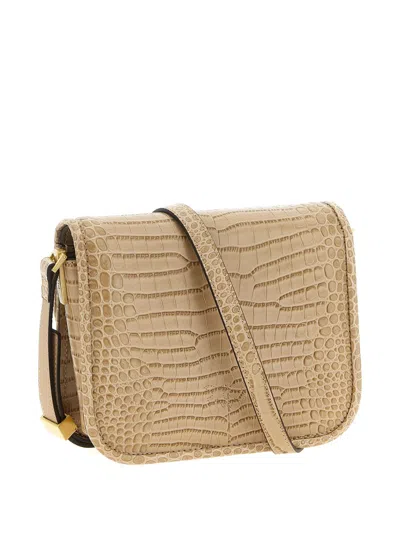 Pinko Love Bag Box Shoulder Bags Beige In Brown