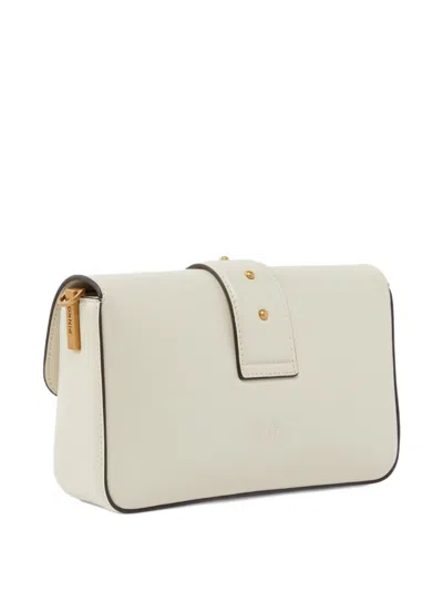 Pinko Love One Classic Slouchy Clutch In White