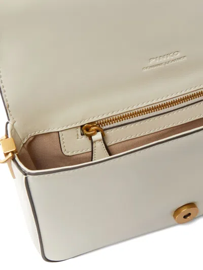 Pinko Love One Classic Slouchy Clutch In White