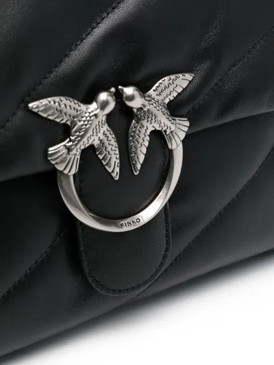 Pinko Classic Love Bag Puff Maxi Quilt In Black