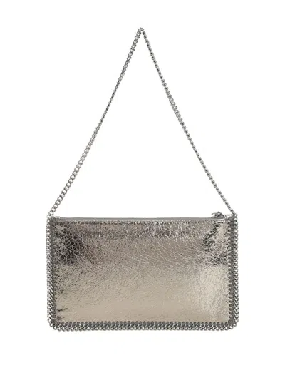 Stella Mccartney Clutch Falabella In Silver