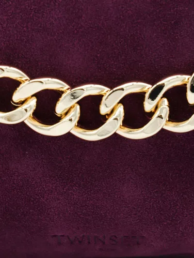 Twinset Twin-set Wine Polyester Cotton Bags In Red