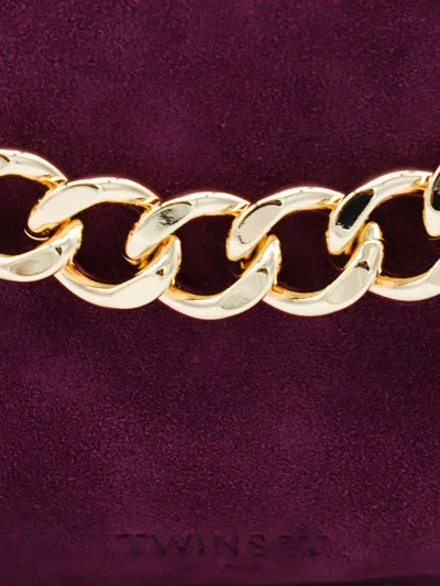 Twinset Twin-set Wine Polyester Cotton Bags In Red