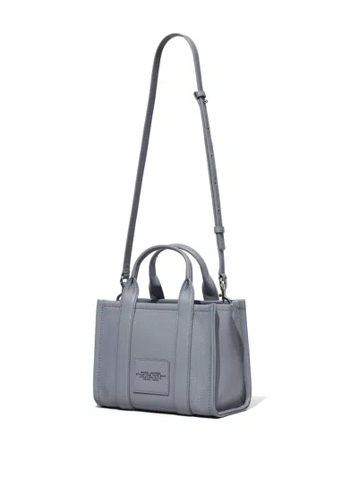 Marc Jacobs The Leather Medium Tote Bag In Gray