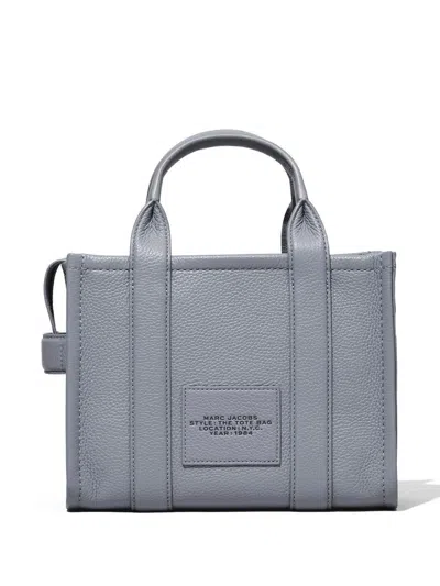 Marc Jacobs The Leather Medium Tote Bag In Gray