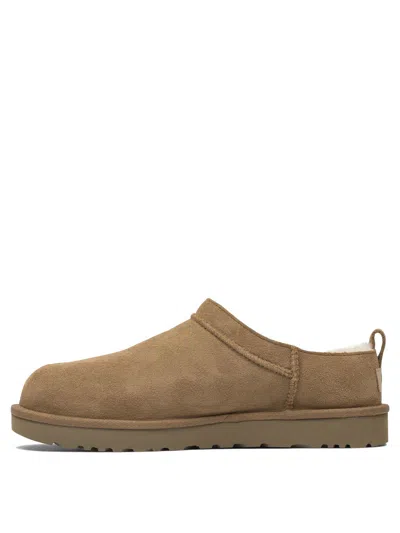 Ugg Soft Suede Mule With Lambskin Lining In Multi