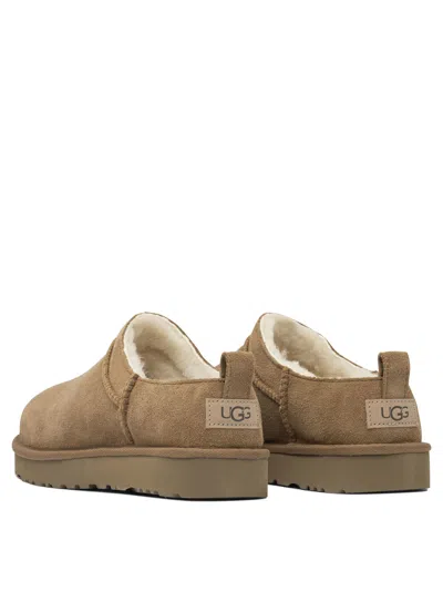 Ugg Soft Suede Mule With Lambskin Lining In Multi