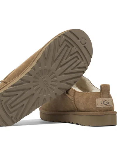 Ugg Soft Suede Mule With Lambskin Lining In Multi