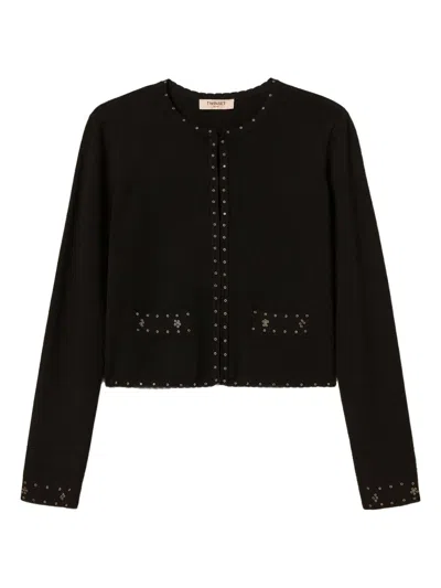 Twinset Twin-set Short Jacket In Black