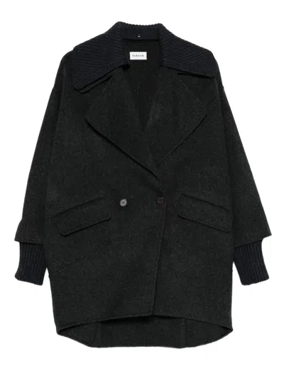P.a.r.o.s.h Coats Blacks And Greys In Black