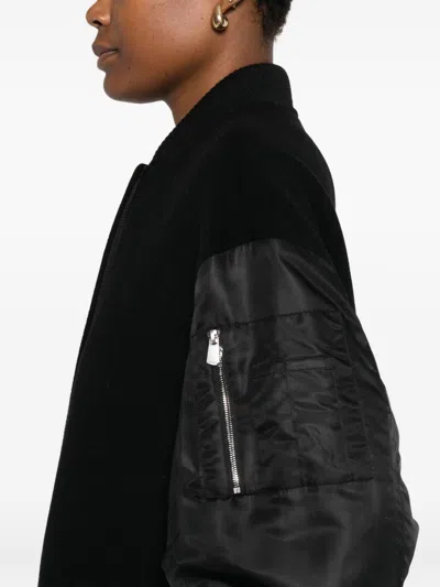 Pinko Coats Blacks And Greys In Black