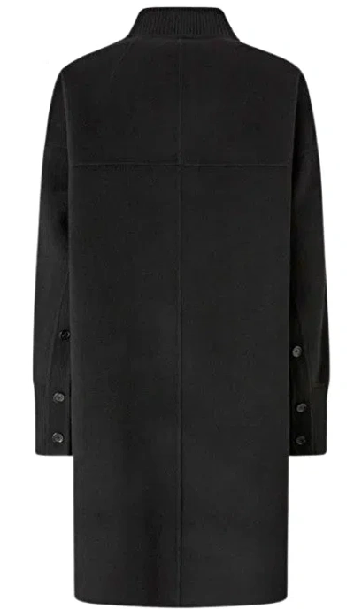 Pinko Coats Blacks And Greys In Black