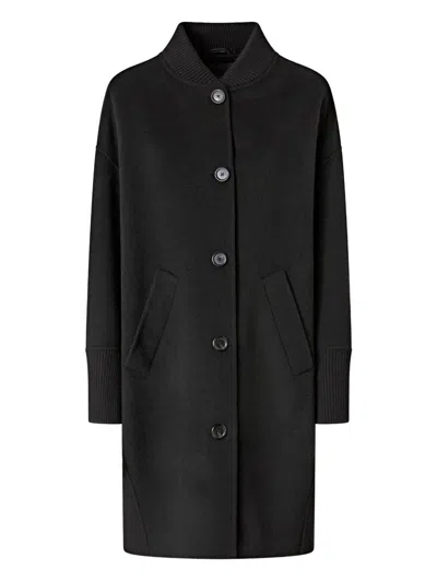 Pinko Coats Blacks And Greys In Black