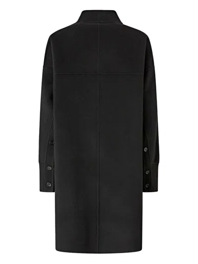Pinko Coats Blacks And Greys In Black