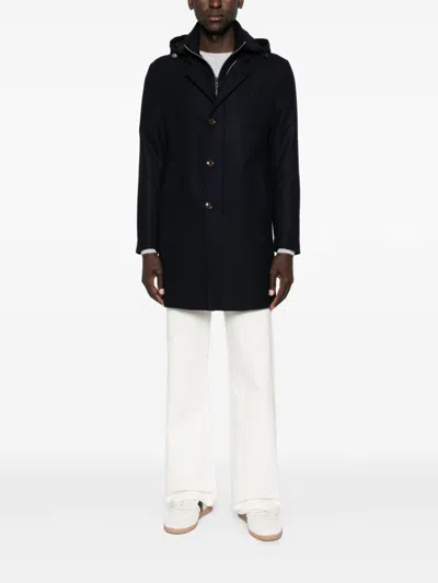 Montecore Coats Blue And Green In Black