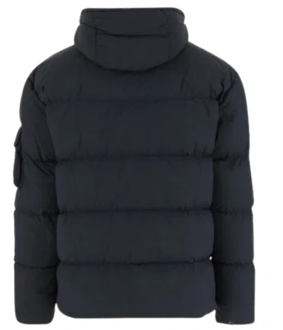 Herno Hooded Padded Jacket In Blue