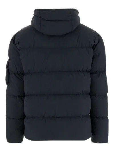 Herno Hooded Padded Jacket In Blue