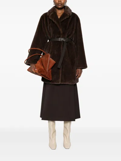 P.a.r.o.s.h Coats Brown In Brown