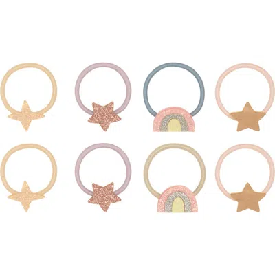 Mimi & Lula Kids' 8-pack Rainbow & Star Mini Ponytail Holders In Multi