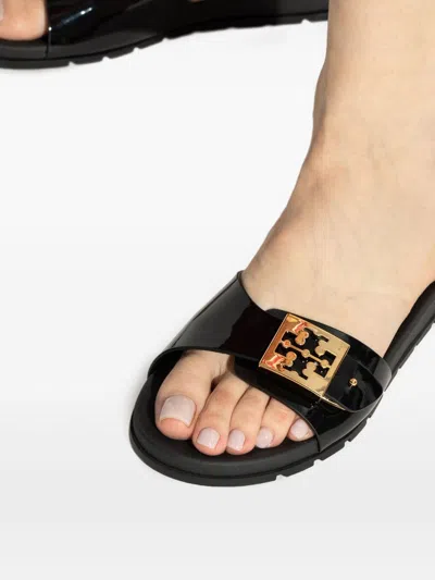 Tory Burch Flat Shoes Blacks And Greys In Black